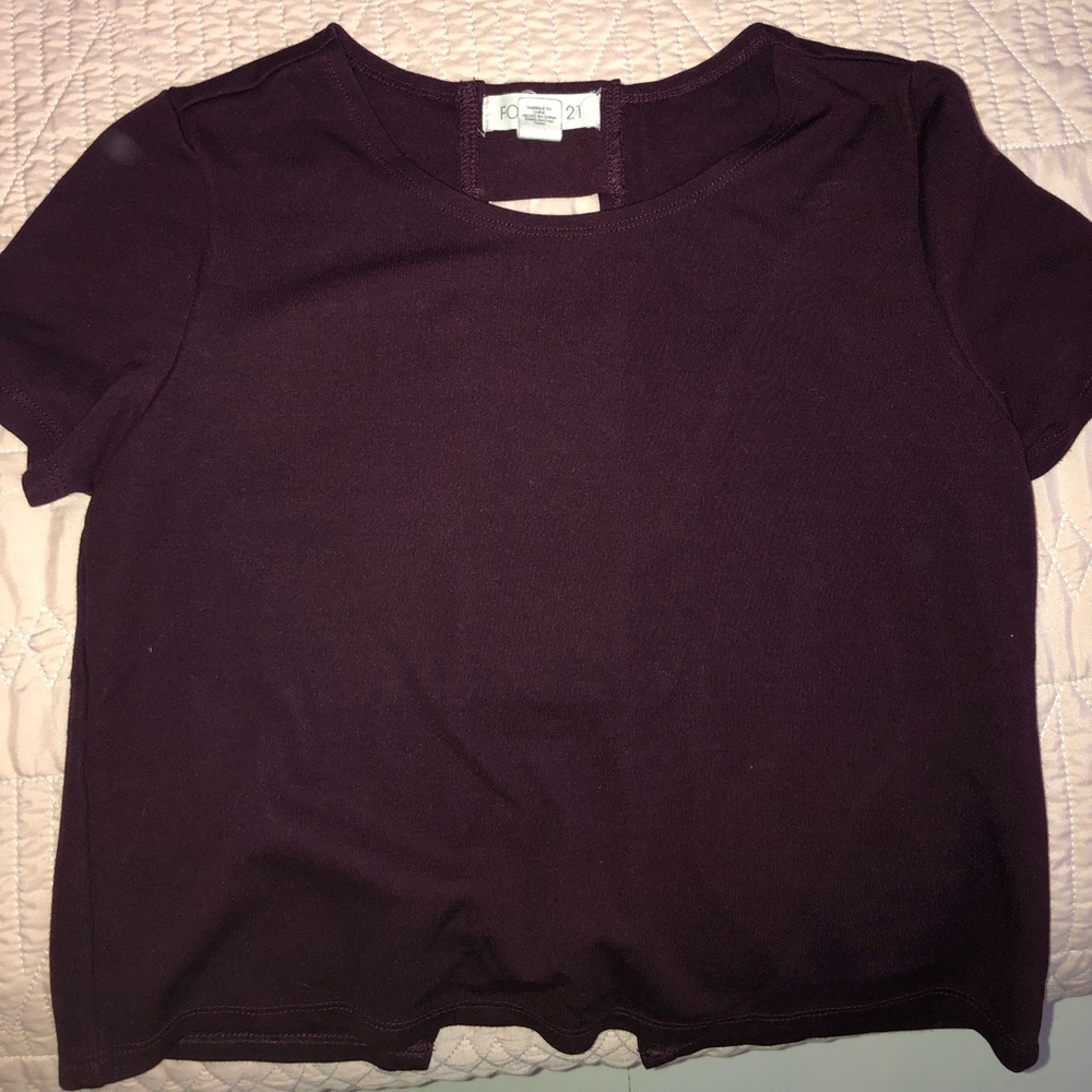 Purple short sleeve top